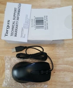 Targus Wired Mouse Black Model# AMU660 Brand New - Open Box - Picture 1 of 7