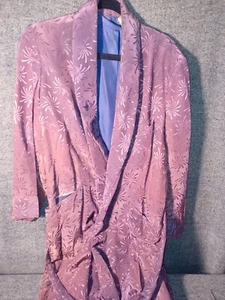 MEN'S VINTAGE DRESSING ROBE SMOKING JACKET DRESSING  ROBE 1930s -1940s ERA - Picture 1 of 17