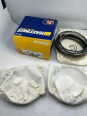 Pack of  8 Hastings Piston Rings (2M645040) Premium Ductile Ring Moly Buick - Image 1 of 4