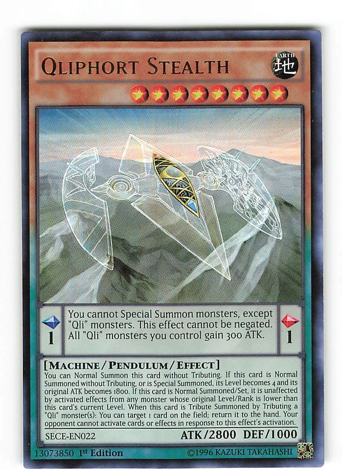 Yugioh QLIPHORT-TARNKAPPE , sece-en022 Ultra Rare englisch Near Mint  - Bild 1 von 2
