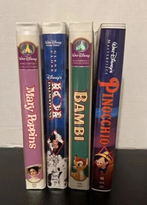 Disney Masterpiece VHS VCR Video Lot Classic Children's Movies - Picture 1 of 4