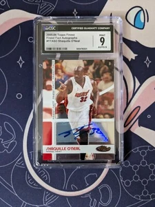 2005 Shaquille O' Neal Finest AUTO  56 /65 RARE CGC 9 - Picture 1 of 2