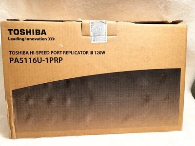 Новый Toshiba высокоскоростной порт репликатор III 120 Вт модель PA5116U-1PRP - Изображение 1 из 3