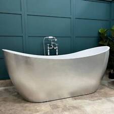Marseille 1700mm Luxury Freestanding Bath - Silver Leaf Finish