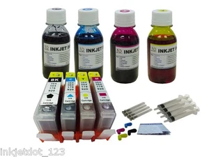 Refillable cartridge for HP 564XL Photosmart 5520 6520 6510 +4x100ml 1P - Picture 1 of 1