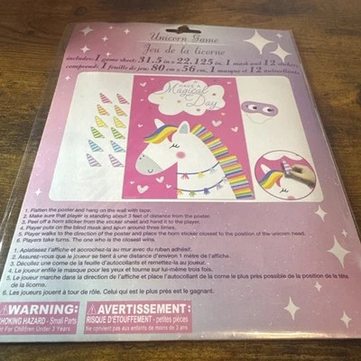 Игра Unicorn Birthday Party | Pin The Horn On The Unicorn - Изображение 1 из 4
