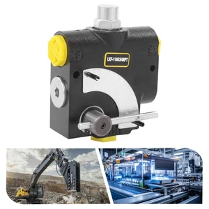 Válvula de control de flujo variable ajustable hidráulica con alivio, 0-30 GPM, 3/4?? NPT - Imagen 1 de 12