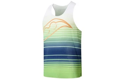 Pullover ligero transpirable con estampado de rayas para carreras de maratón cuello redondo Foto 1 de 4