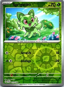 Sprigatito Reverse Holo Common SVI SV01: Scarlet & Violet Base Set 013/198 NM - Bild 1 von 2