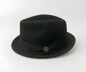Goorin Bros Charlestowne Wolle Pork Pie Fedora Hut schwarz - klein - 100-5799 schwarz - Bild 1 von 12