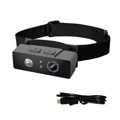2 in 1 Head-mounted Sport Camera 1080P HD Camcorder Night Vision w/ LED Light - Image 1 of 4