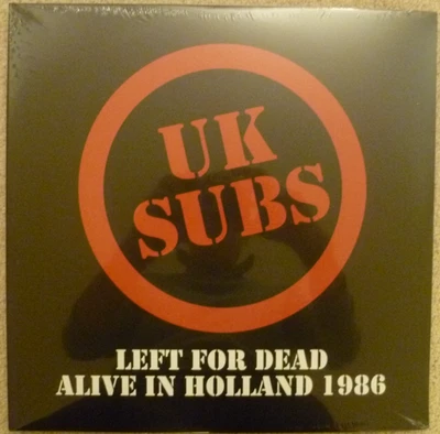 UK Subs Left For Dead Alive In Holland 1986 2 x LP On Clear Vinyl  SEALED - Image 1 of 2