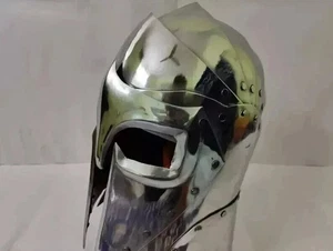 Elmetto vichingo cavaliere medievale 18ga elmo romano armatura guerriero storico regalo - Foto 1 di 7