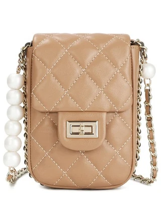 Tiffany & Fred Paris Quilted Leather Crossbody Women's Brown - Image 1 of 3