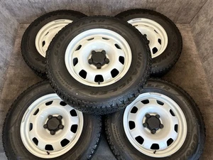 18" DEFENDER 2022-2024 L663 5093 weiße Stahlfelgen & Goodyear AT Reifen x 5 - Bild 1 von 17
