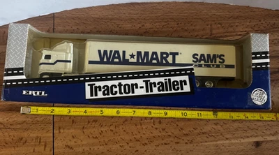 ERTL WAL-MART Sam's Club Semi Tractor Trailer Hauler 1993  1/64 Scale Diecast - Image 1 of 2