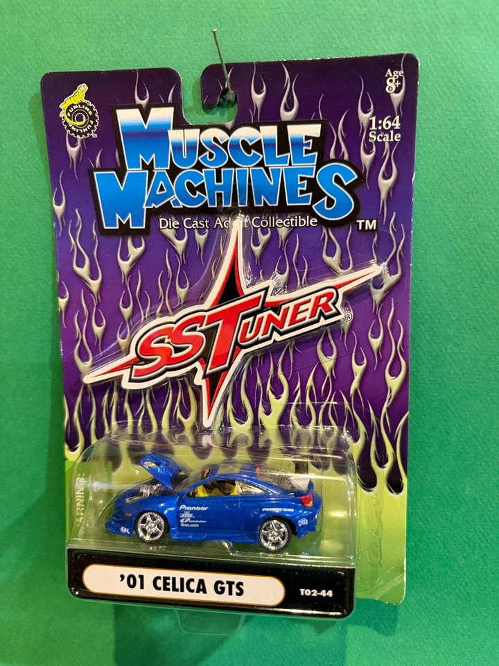 Sintonizador Funline Muscle Machines azul 2001 Toyota Celica GTS 1/64 diecast sin usar, en caja BX63 Foto 1 de 1