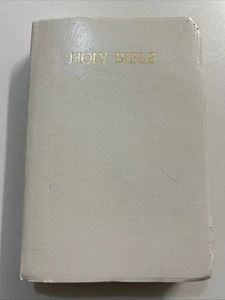 Holy Bible King James Version Bonded Leather A Nelson 1984 Words Of Christ Red - Foto 1 di 13