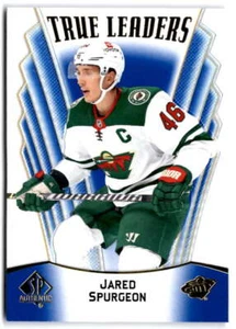 2021-22 SP Authentic True Leaders Blue #TL-8 Jared Spurgeon Minnesota Wild - Picture 1 of 2