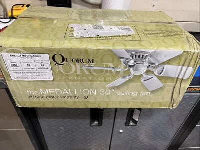 Quorum-51306-8-Studio White-30``Ceiling Fan-6 Blade #3069 - Image 1 of 3