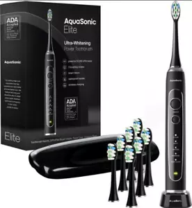 AquaSonic - Elite Series Electric Toothbrush - Black (AS-ELITE-BK) - Picture 1 of 1