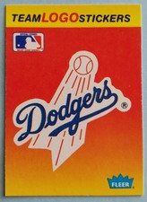 1991 Fleer #NNO Los Angeles Dodgers Team Logo Stickers