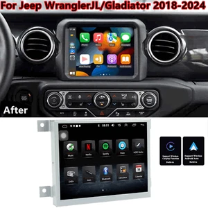 8.4" For 18-24 Jeep Wrangler JL Gladiator Carplay Stereo Radio NAV GPS Head Unit - Picture 1 of 24