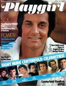 PLAYGIRL 4-76 PETER LUPUS NUDE CELEBS WAGGONER MAHARIS APRIL 1976 HAIRY HUNKS A - Picture 1 of 2