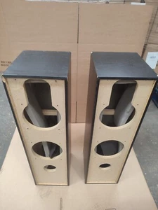 Pair of Bowers Wilkins B&W DM603 S1 S2 Speaker Enclosure Boxes Black Spare Part - Picture 1 of 11