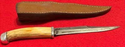 Cuchillo de caza de hoja fija marcada Case M3 Blade 1943 modificado, ciervo Foto 1 de 4