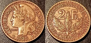 Cameroun - territoire sous mandat français - 2 francs 1925 (a) Paris !!! LEC#11 - Foto 1 di 1