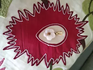 VERY RARE Juicy Couture 2006 PEACH HIBISCUS Charm HTF!!!! - Picture 1 of 4