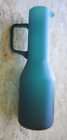 Unusual Blue Glass Carafe Vase   12 3 4 Tall