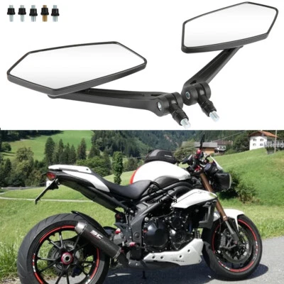 Motorcycle Rear Mirror For Triumph Street Triple Speed Triple Bonneville T100 Foto 1 de 4