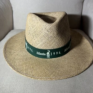 NWT VTG 1996 Olympics Games Collection Atlanta Cap Straw Sun Hat Solarweave USA - Picture 1 of 10