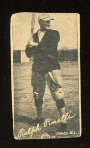 1923 W572 Strip Card Hand Cut Baseball Ralph Pinelli Authentic