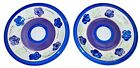 VINTAGE GIBSON BELLA BLUE INNER RING Dessert Pie Plate Set Of 2