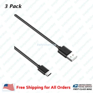 3x OEM USB-C 3.1 Type C Cable Fast Charge Cord for Samsung Galaxy S8 Plus LG G5 - Picture 1 of 1