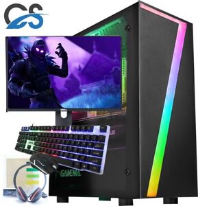 Schnell Gaming PC Computer Bundle Core i7 16gb 120gb SSD Windows 10 NVIDIA gt710