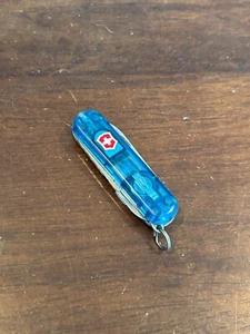 Victorinox SIGNATURE LITE Blue Transparent Swiss with Pen - RED LED V193 - Picture 1 of 9