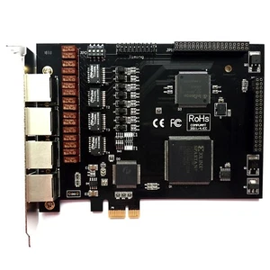 Karta TE420 Asterisk T1 E1, SS7 ISDN PRI Bezpłatna centrala PBX Isabel Dahdi Karta PCIe VoIP - Zdjęcie 1 z 9