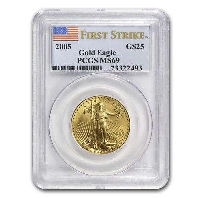 American Gold Eagle MS-69 PCGS 1/2 OZ (año aleatorio) Foto 1 de 3