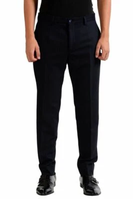 Pantalones de vestir plisados de lana a rayas Dolce & Gabbana para hombre talla 32 34 36 Foto 1 de 4