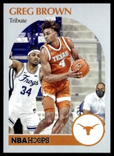 2021 Panini Chronicles Draft Picks #64 Greg Brown III Texas Basketball Card