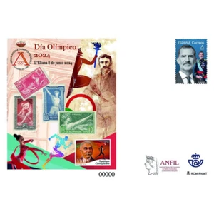 ESPAÑA Sobre Enteros Postales Nº 161 REAL ACADEMIA OLIMPICA 2024 - Picture 1 of 1