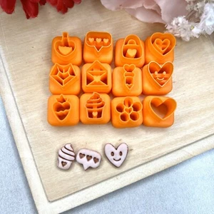 Mini Valentine 2 Polymer Clay Cutter - Ceramic Tools - Handmade Earrings - Valen - Picture 1 of 7