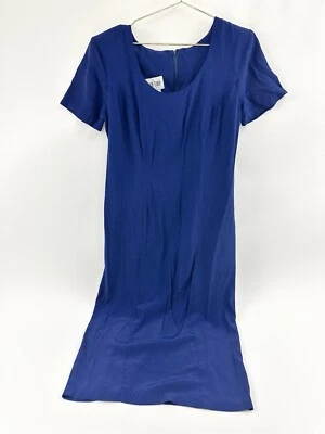 Vestido Vintage Byer Too Feminino 9 Azul EUA Modesto Lagenlook - Imagem 1 de 4