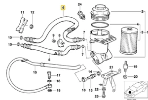Pressure hose for BMW E-39 - Picture 1 of 1