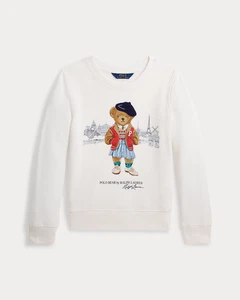Polo Ralph Lauren Bear Paris Frottee Sweatshirt Gr. M /8-10 Jahre - Bild 1 von 6