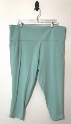 Athleta Salutation Stash Pocket II 7/8 Apretado Talla 3X Turquesa Nylon Spandex Foto 1 de 4